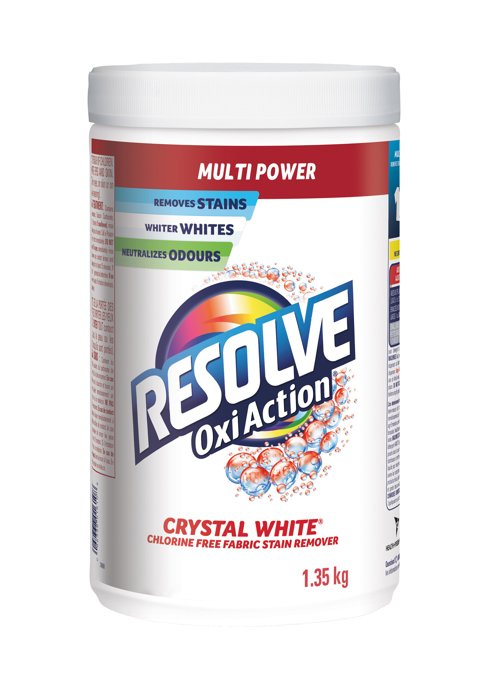 RESOLVE® In Wash Powder - Oxi-Action Crystal White® (Canada)